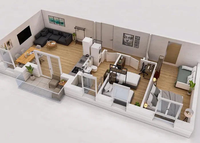 Tomsflat - 3 Rooms, Kitchen, Workspace, Highspeed Wify, Washer & Dryer, Parking